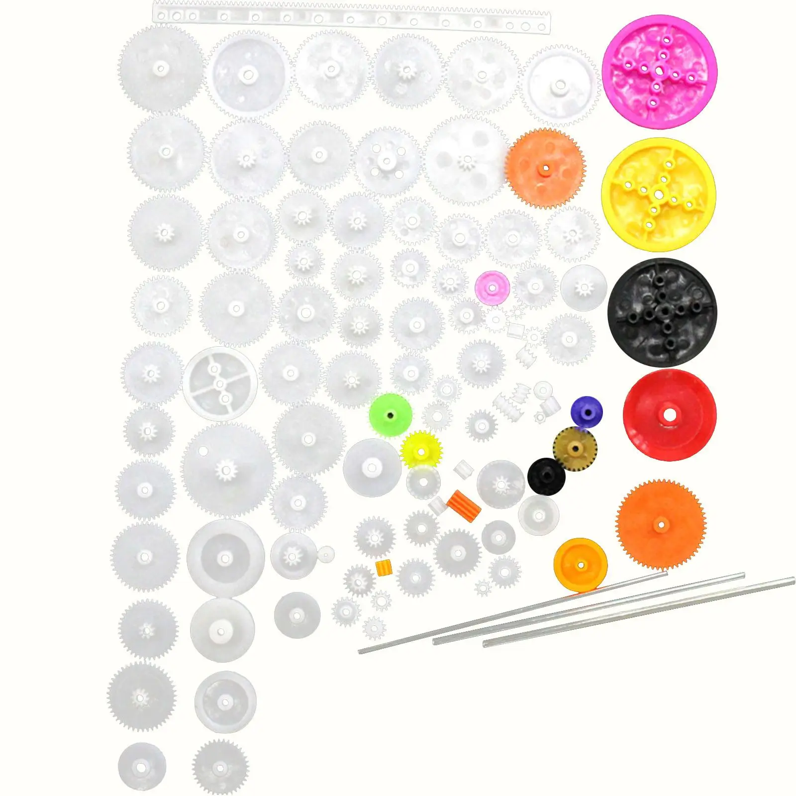 106x Gear Package Kit Accessories Gear Assortment for Education Toys