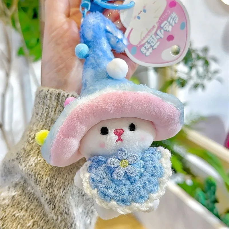 15 cm Kawaii Plüsch Anhänger PP Baumwolle Pilz Elf Plüsch Schlüsselanhänger Pilz Elf Bunte Pilz Puppe Schlüsselanhänger Rucksack Anhänger Spielzeug