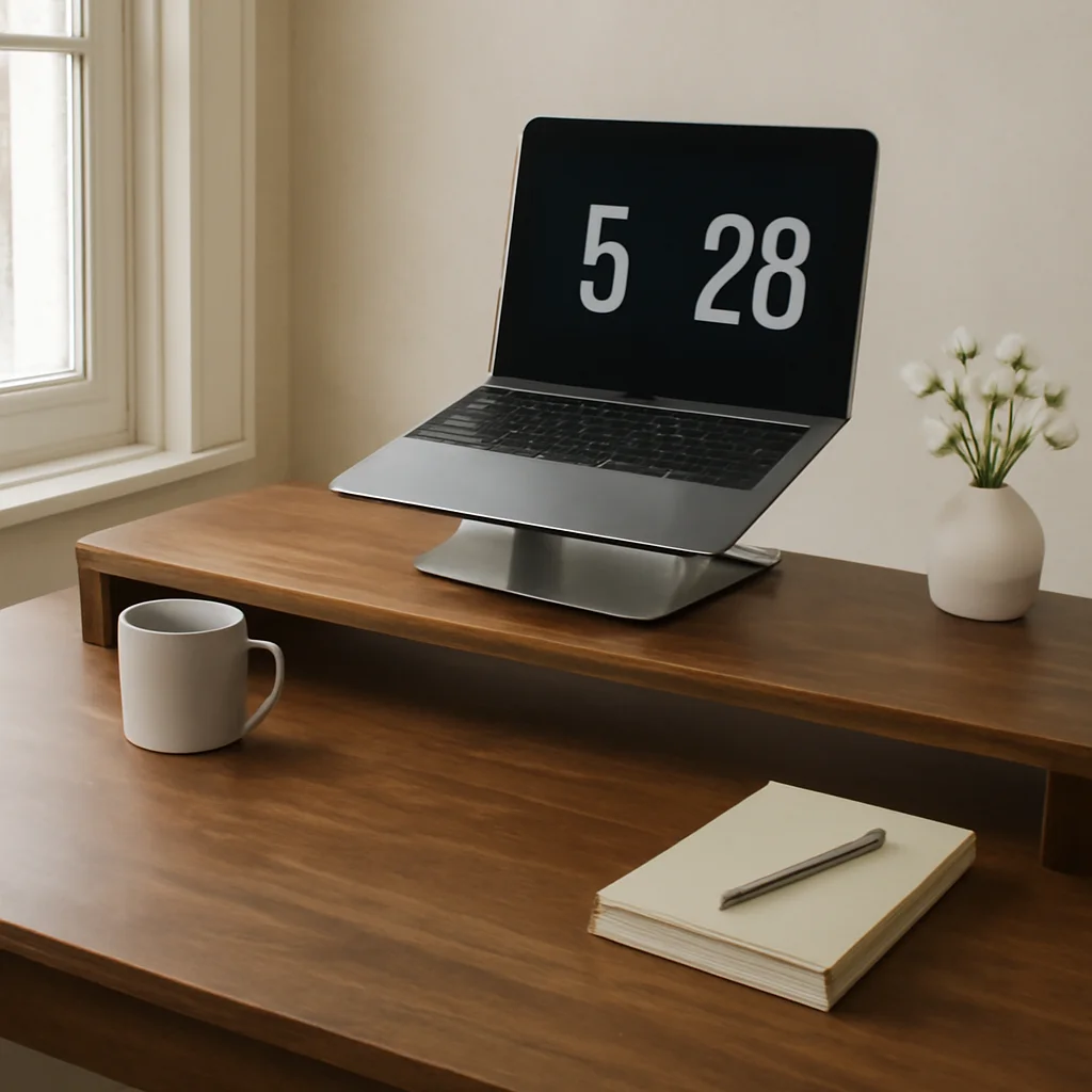 

Minimalist Retro Display Stand North American Black Walnut Desktop Computer Stand Desktop Solid Wood Display Base Raised