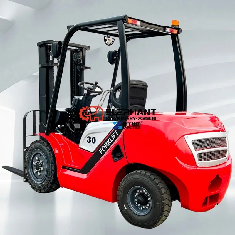 4X4 All Terrain Diesel Forklift Truck, 3 Ton 4 Ton 5 Ton Optional Load Capacity, High Quality Off-road Forklift for Construction