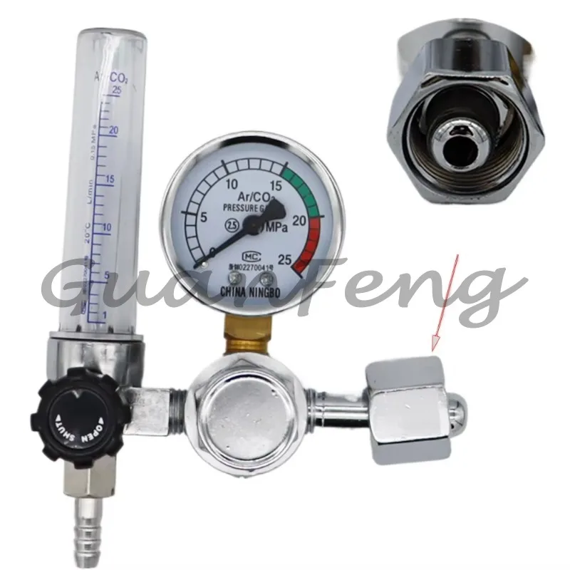 CO2 Mig Tig Flow-Meter Gas-Regulators Flowmeter Welding Weld Gauge Argon Pressure Reducer
