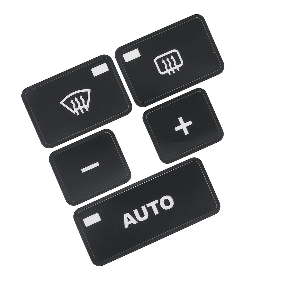 Direct Replacement Auto Accessories Buttons AC Stickers Climate Control Sticker Car Sticker Button Repair High Grade Vinyl