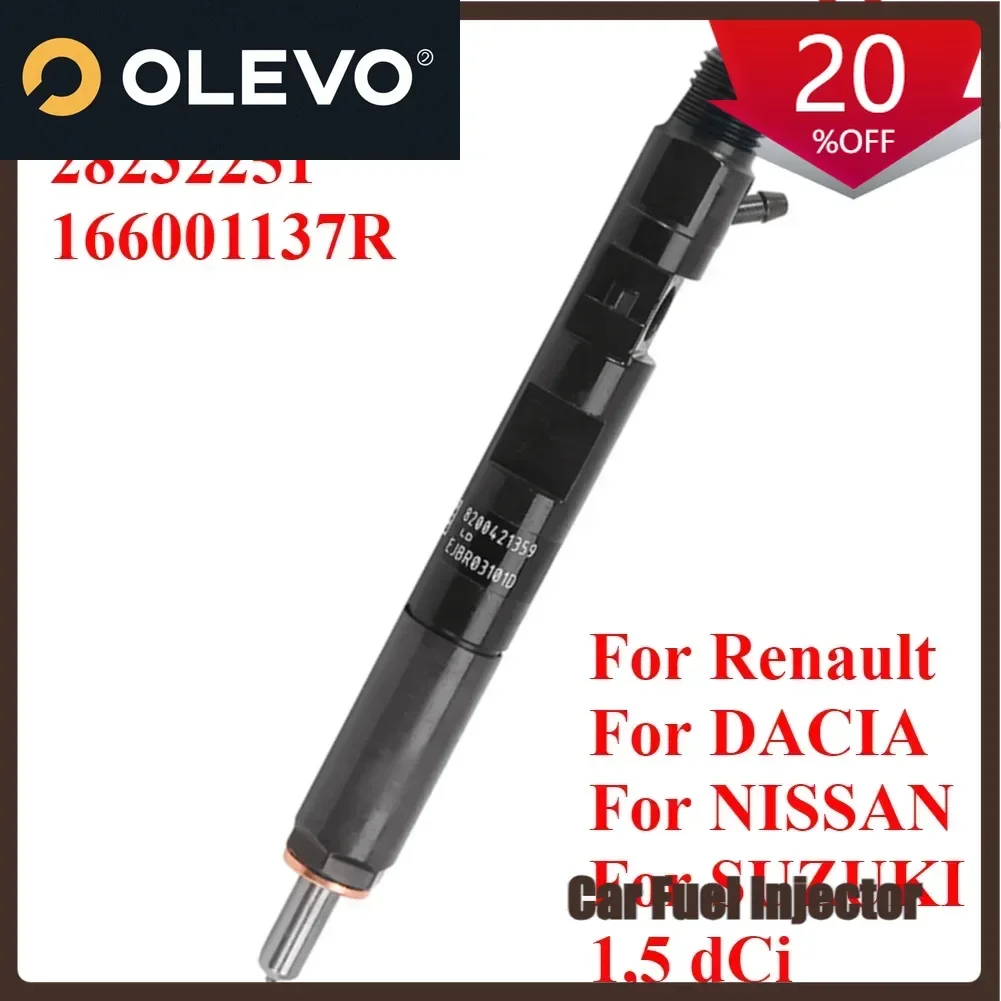 

Suitable H8200421897 EJBR03101D 28232251 New Diesel Fuel Injector Nozzle for Renault Clio Kangoo Dacia Jimny 1.5 Dci EURO 4