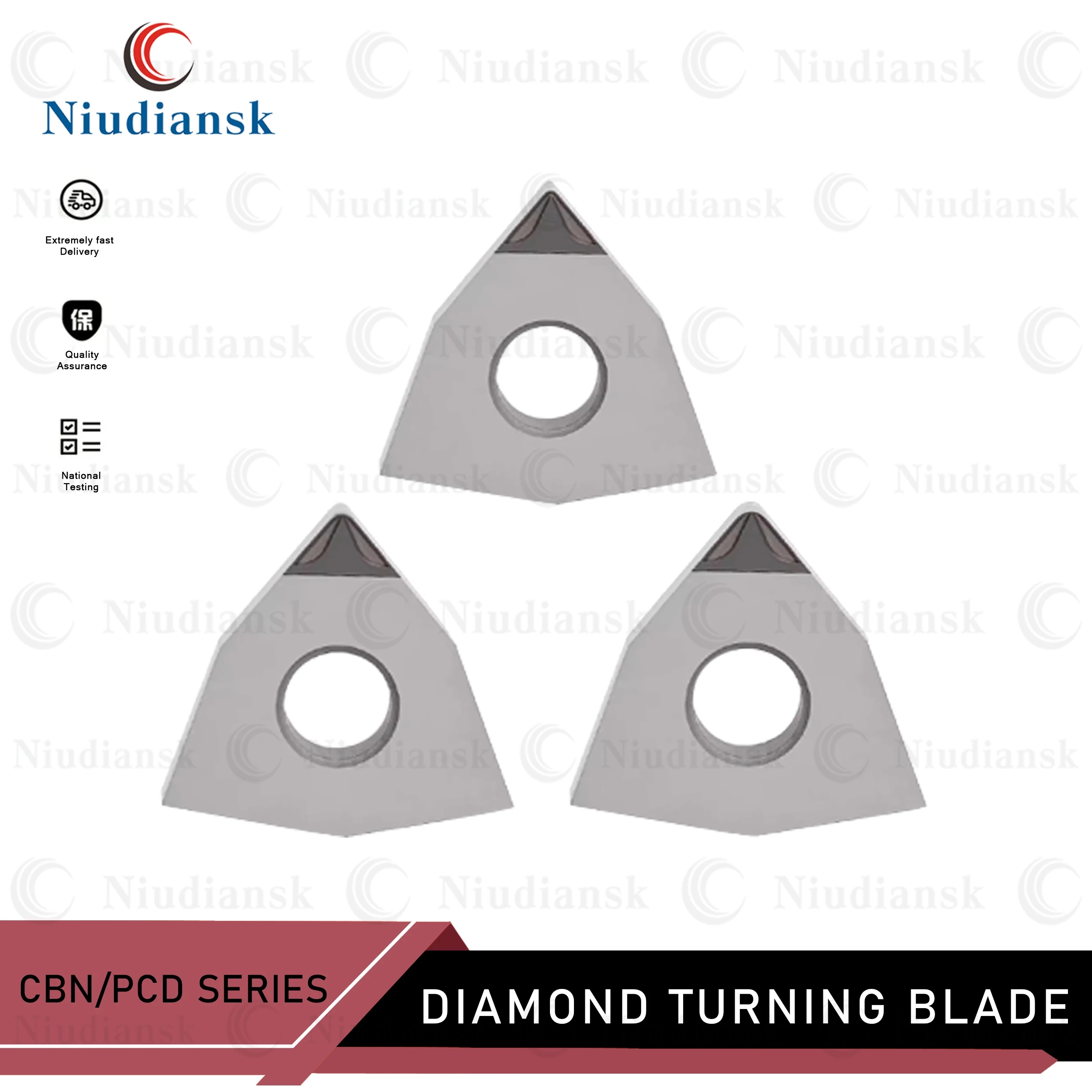 WNMG080402 WNMG080404 WNMG080408 JG PCD Diamond CNC Chip Breaking Blade Cutting Insert slotting chip removal For copper aluminum