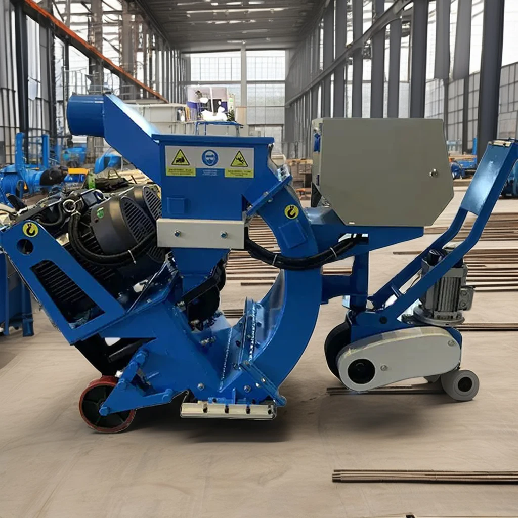 Portable 850mm Mobile Shot Blaster For Ship Deck Heavy Steel Structure Rust Removal High Sandblasting Surface Preparation Tool