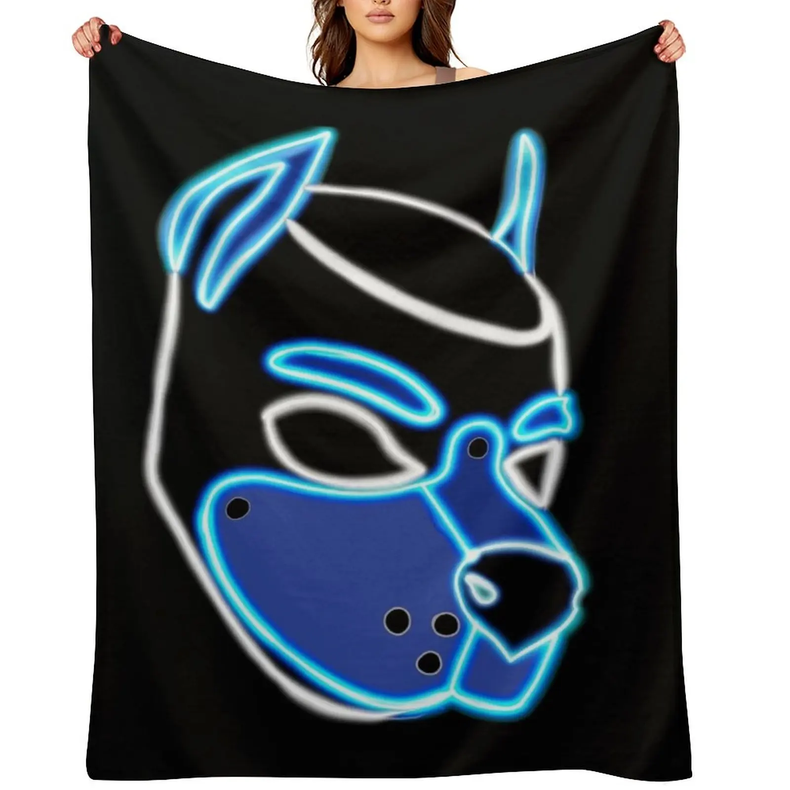 

Blue Pup Throw Blanket Vintage Tourist Luxury St Bed Fashionable Blankets