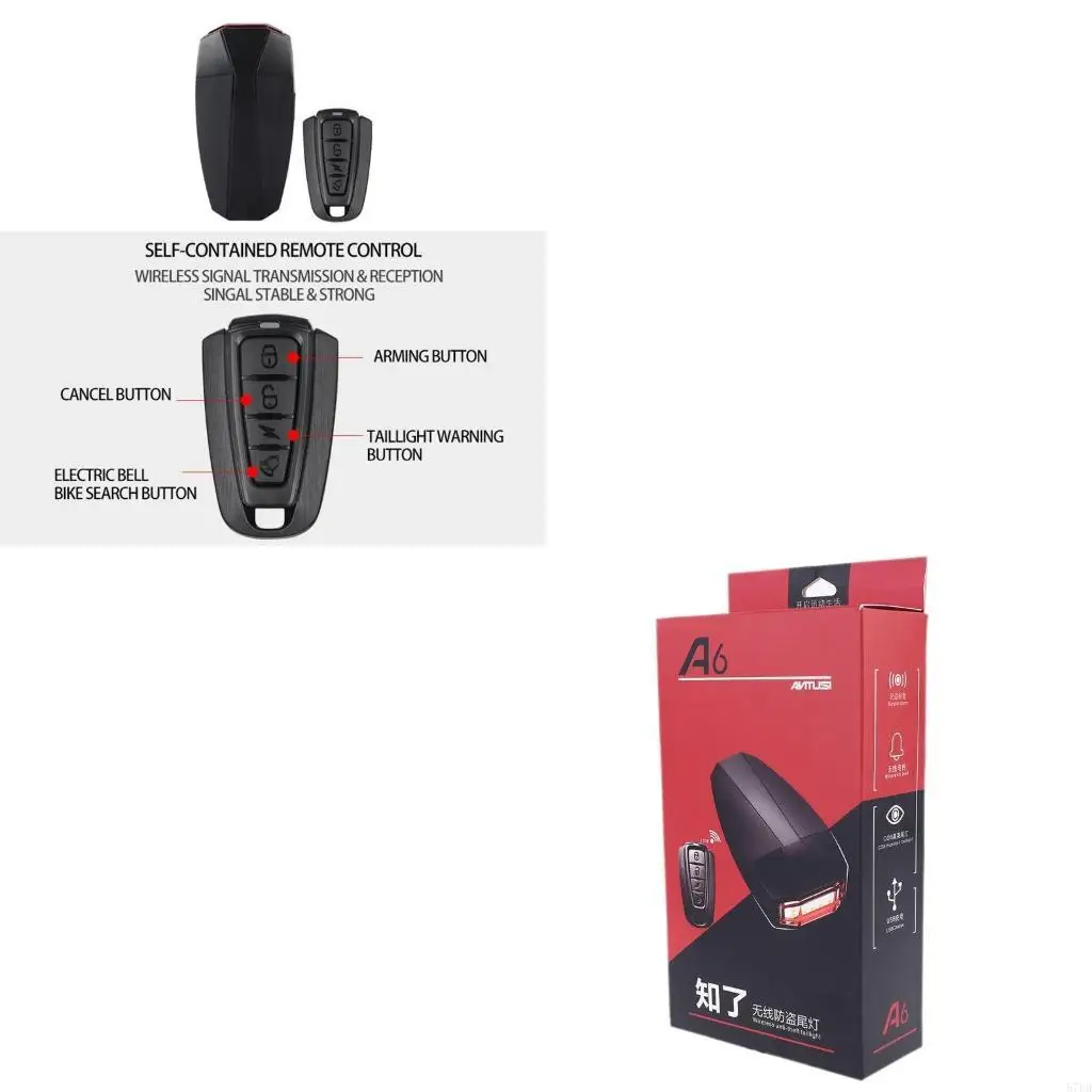 

USB Rechargeable Anti-theft Security Alarm Wireless Remote Control Alert