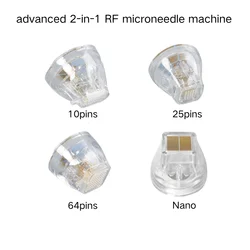 Disposable Insulated RF Microneedling Gold Plated Cartridges For Advanced 2-in-1 Fractional Microneedle Machine 1PCS 10/25/64