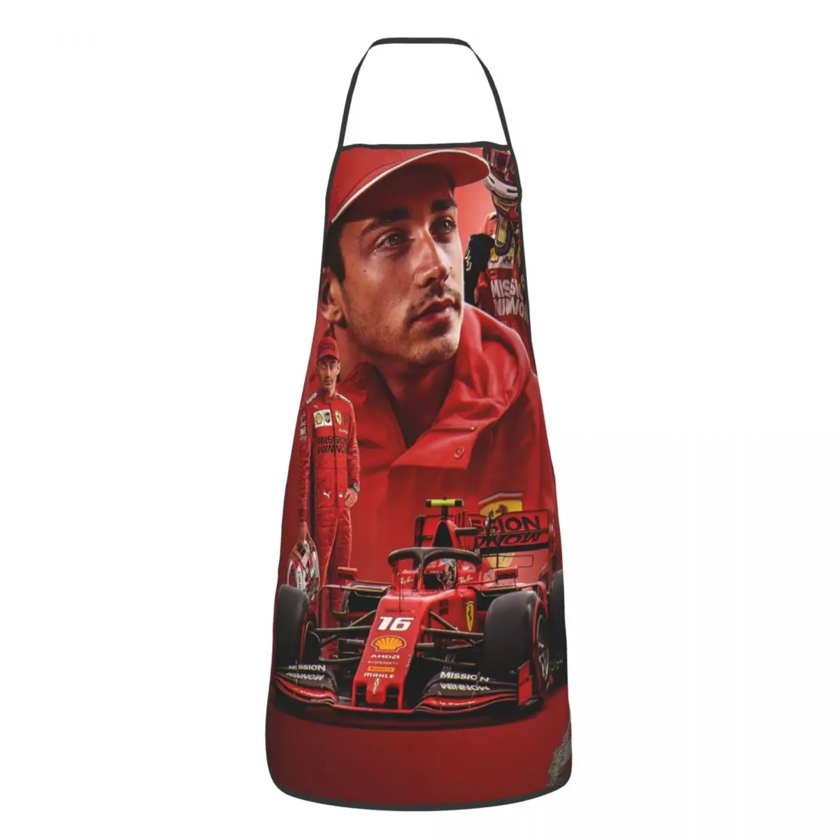 Formula One Racing Driver Leclerc Charles Apron Kitchen Chef Cooking Baking Bib Men Women Tablier Cuisine for Painting