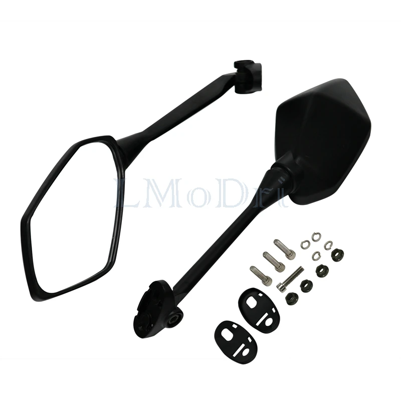 LMoDri Racing Motorcycle Mirrors Sport Bike Scooter Rear View Mirror For Honda CBR F4 HYOSUNG GT Kawasaki Ninja Long Rod 2Pieces