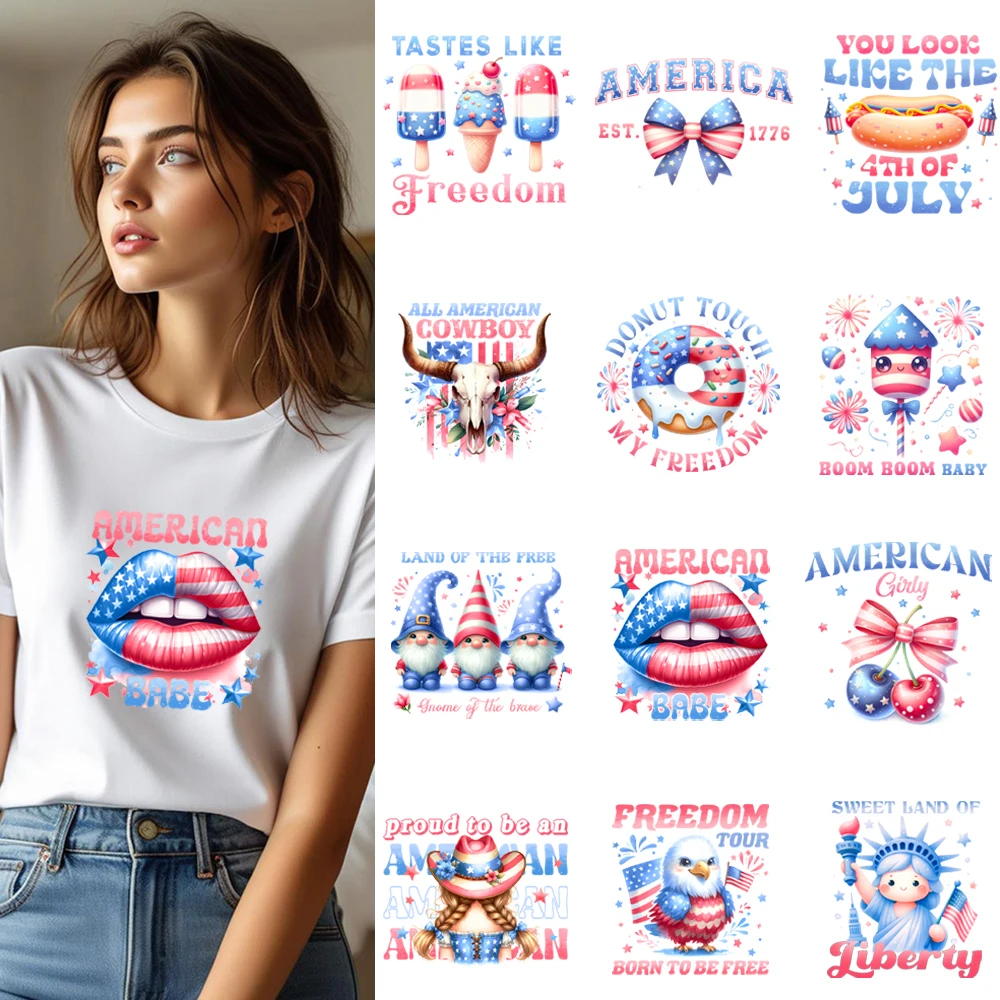 

25 см гордые, чтобы быть американскими нашивками для переноса свободы для одежды, наклейки «сделай сам», моющаяся рубашка на уровне A, термонаклейки