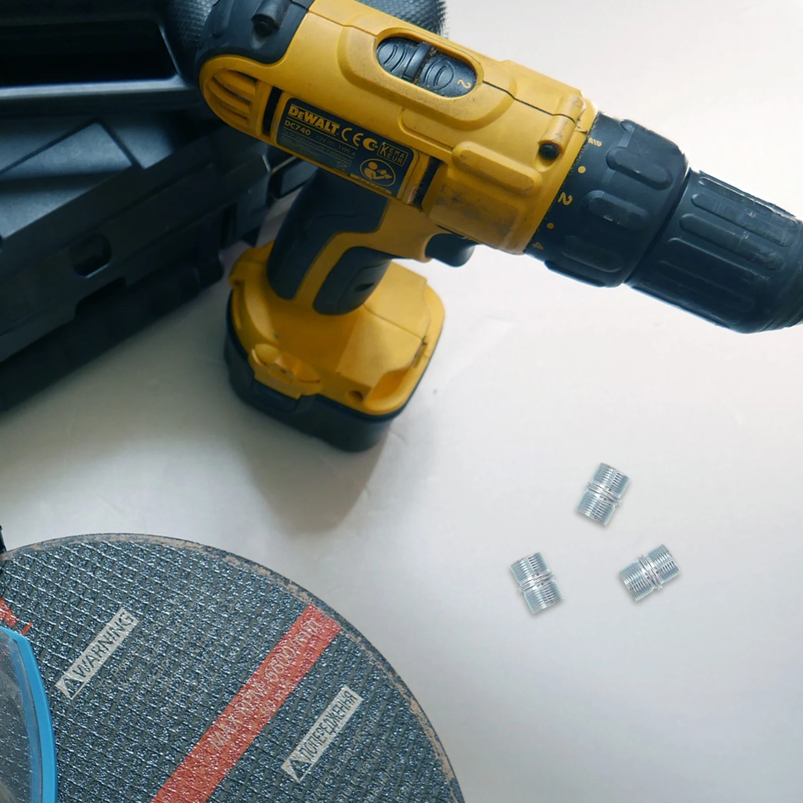 

4pcs Carbon Steel Double Head Shelf Support Nut Durable Cabinet Wardrobe Connector Stud Peg Clear Thread 25.0 25.4Mm Pipe Bright