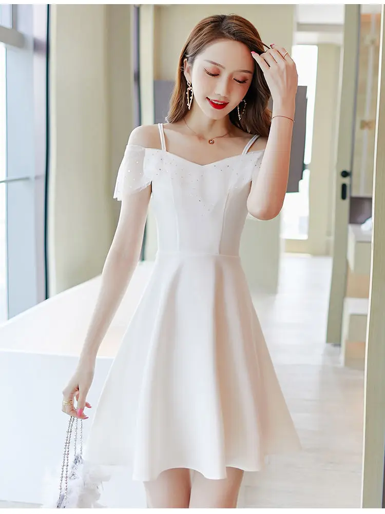 white christmas dresses SHANA DRESS WHITE – Gigi Ri Fashion Boutique main image 0