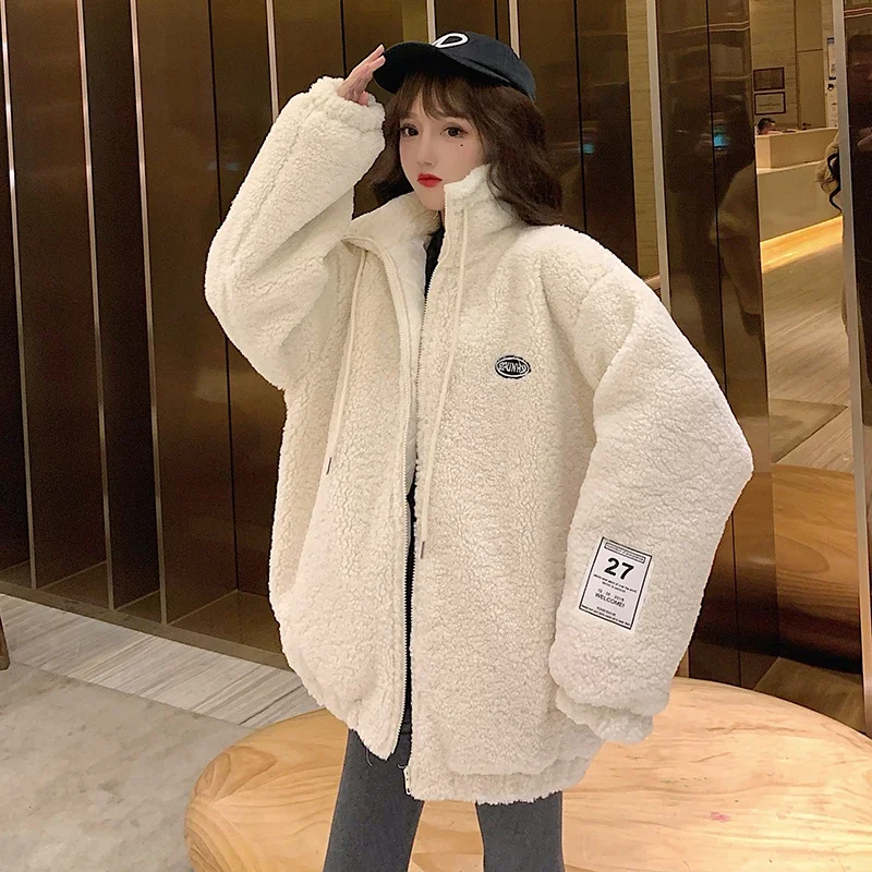 Stand Collar Jackets Women Winter Coats Baggy Korean Fashion Streetwear Куртки Thicken 4 Colors Minimalist Y2k Clothes Personal