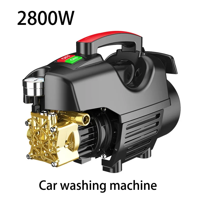 

Автомойка 220 В, мощный водяной пистолет высокого давления 2800 Вт, портативный насос для мойки автомобилей, чистящая машина с длинным пистолетом/коротким пистолетом
