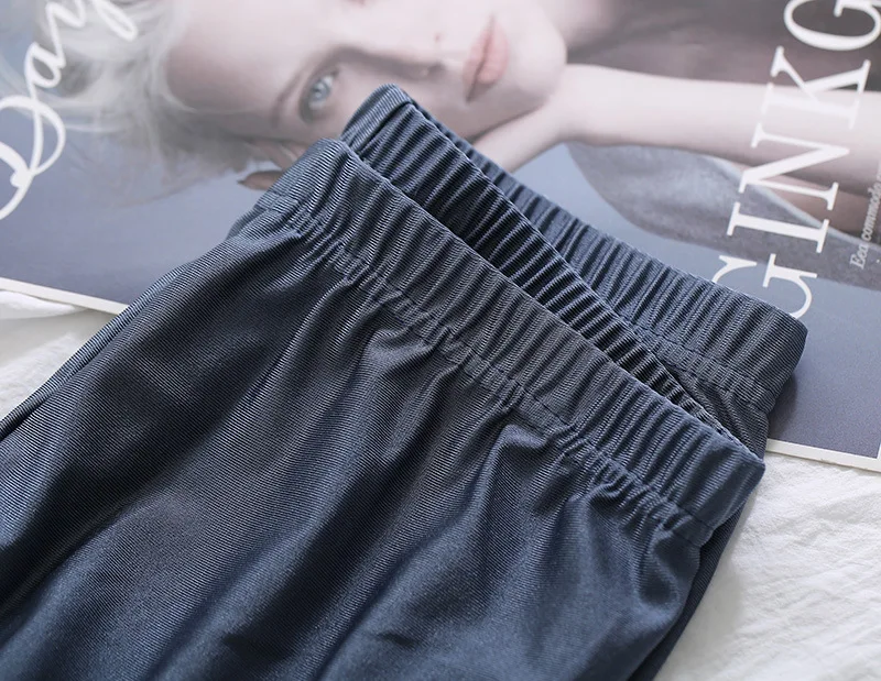Hohe elastische dünne Leggings, Bleistifthose, schlanke Plus-Size-Hose, glänzende Yoga-Hose für Frauen, sexy, hautfreundliche, enge Leggings – Detail 6