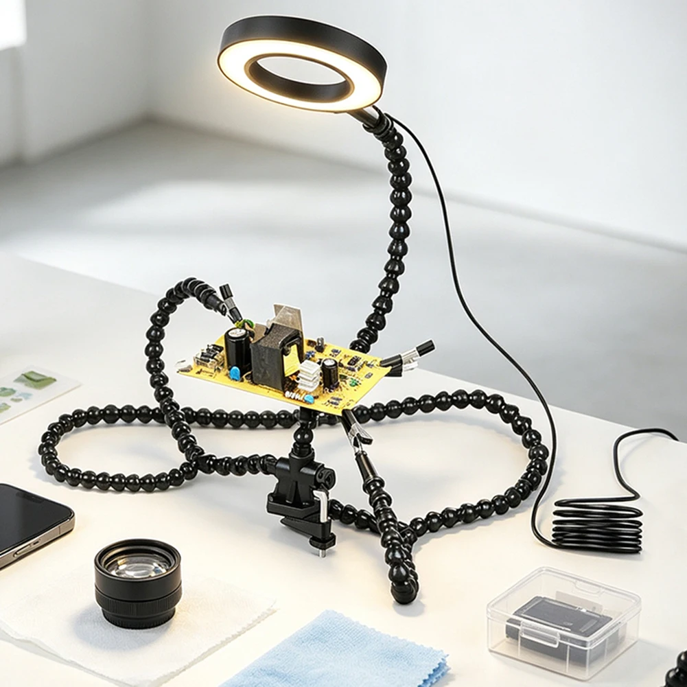 360도 회전 클램프와 USB LED 조명이 있는 유연 - Electronics Repair Degree 리뷰 및 가격