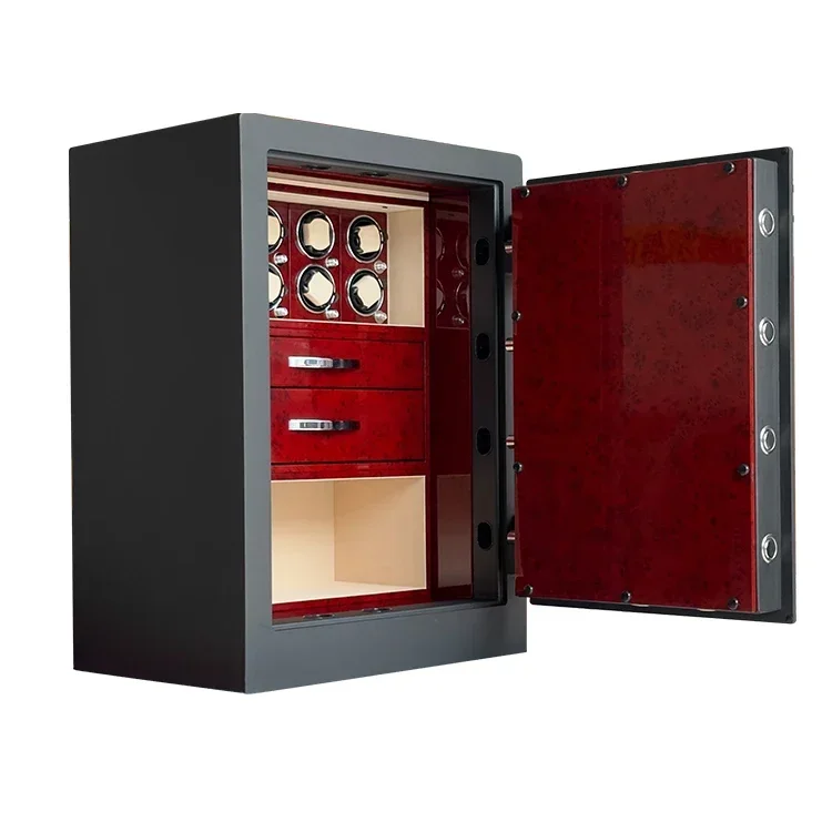Exquisite High Quality Standard Dimension Electronic Digital Fingerprint Lock Customized Watch Winder Safe Box