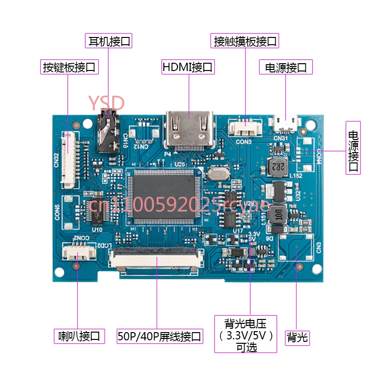 

High definition LCD screen driver board HDMI to RGB computer monitor secondary screen car industrial display driver board
