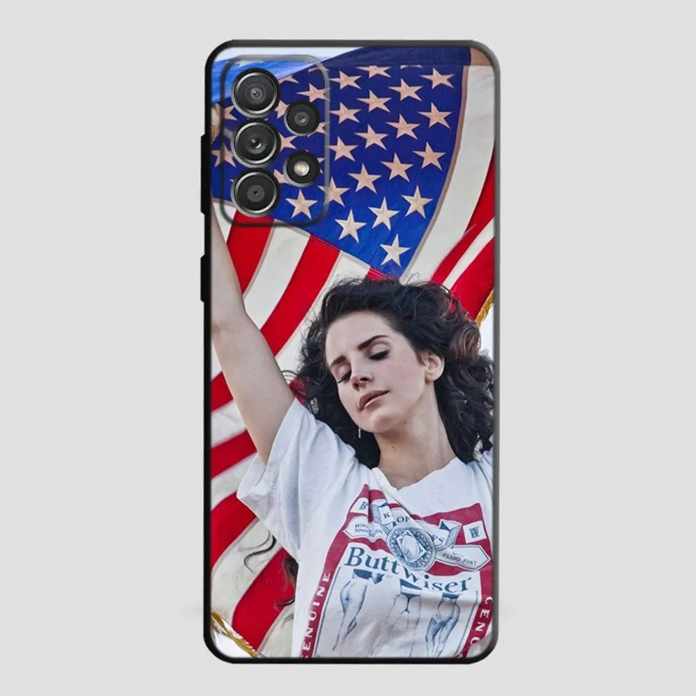 L-Lana Del Rey Singer Phone Case For Samsung S21,S22 Ultra,S20,S30 plus,S22 plus,S23,S30 ultra 5G Silicone Cover