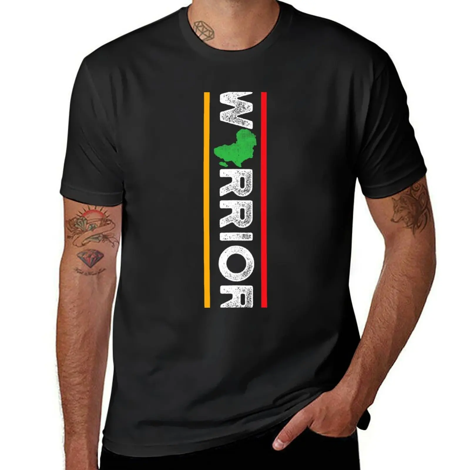 African Warrior Cool Black History Awareness Month T-Shirt Aesthetic clothing plus sizes vintage workout shirts for men