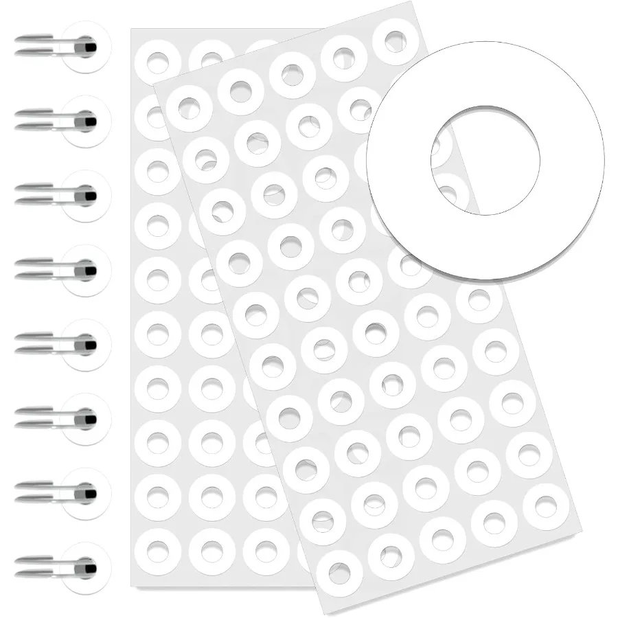 2500 Pack SelfAdhesive Hole Reinforcement Stickers 1 4 Diameter Hole Puh Reinforcement Labels for School Home and Office White