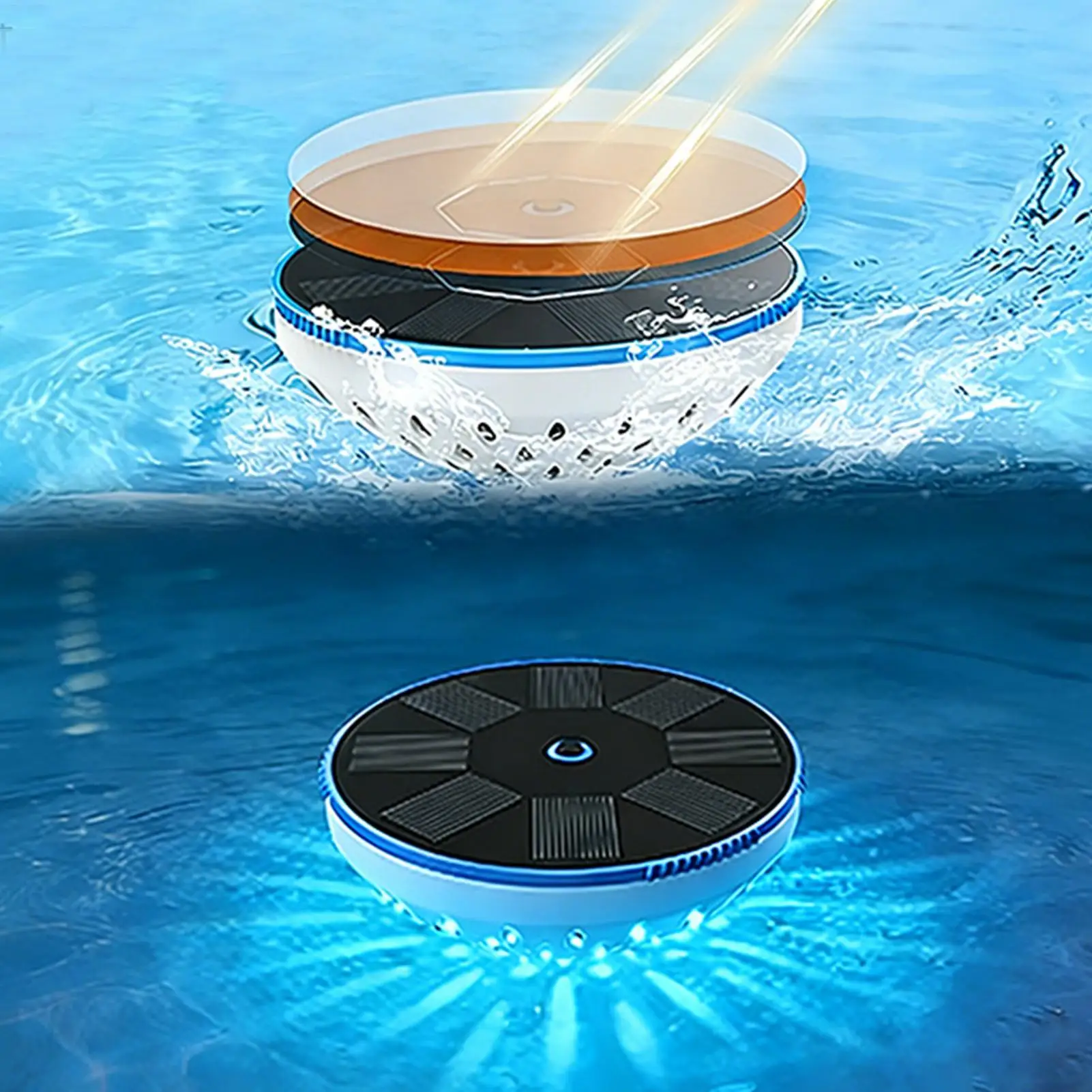 

Solar Pool Light Smart 6 Modes Waterproof Floating Lighting Lights for Pool for Outdoor Garden Home Wedding Bathroom Bathtub