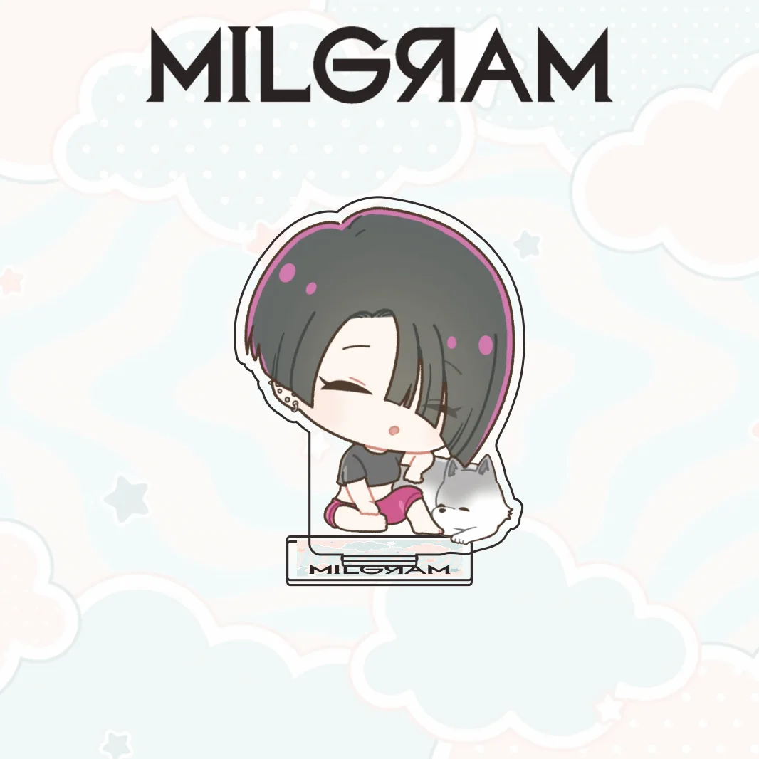 New Anime Milgram Haruka Kotoko Comic Style Acrylic Stand Keychain Figure 2026 Full Series Desktop Decor Gift For Anime Fans