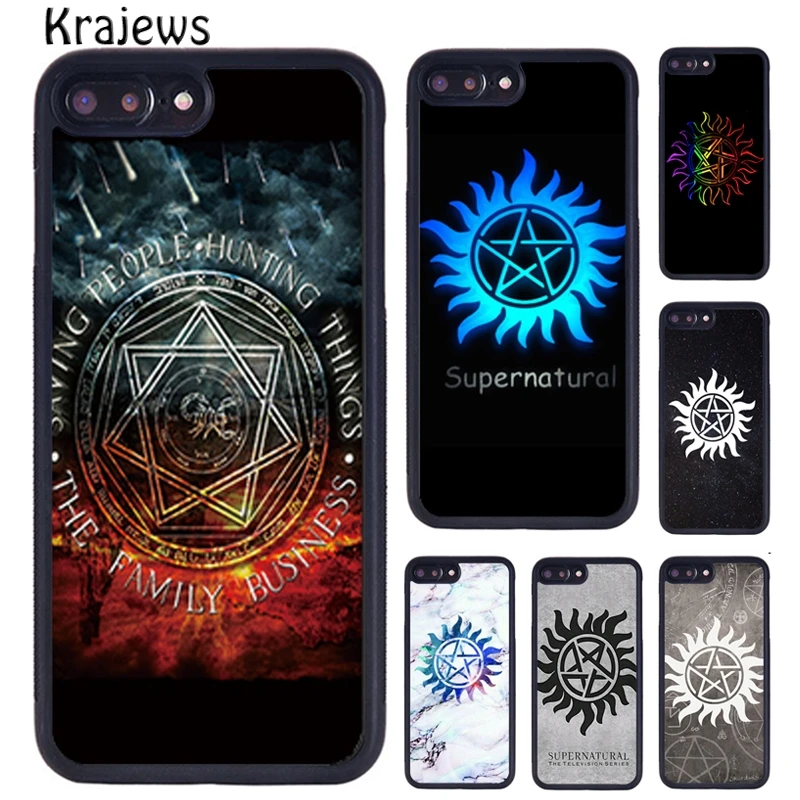 Krajews supernatural anti possession symbol Phone Case For iPhone 16 15 14 XR XS 11 12 mini 13 Pro MAX Plus coque