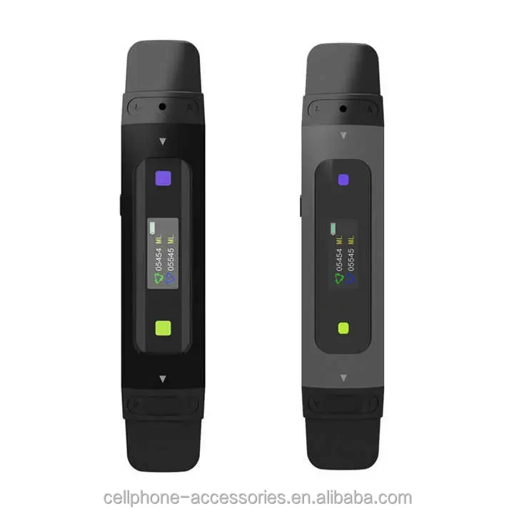 

Spirometer Breathing Trainer with 3 Pair of Reusable Mouthpieces Support App Control - Black