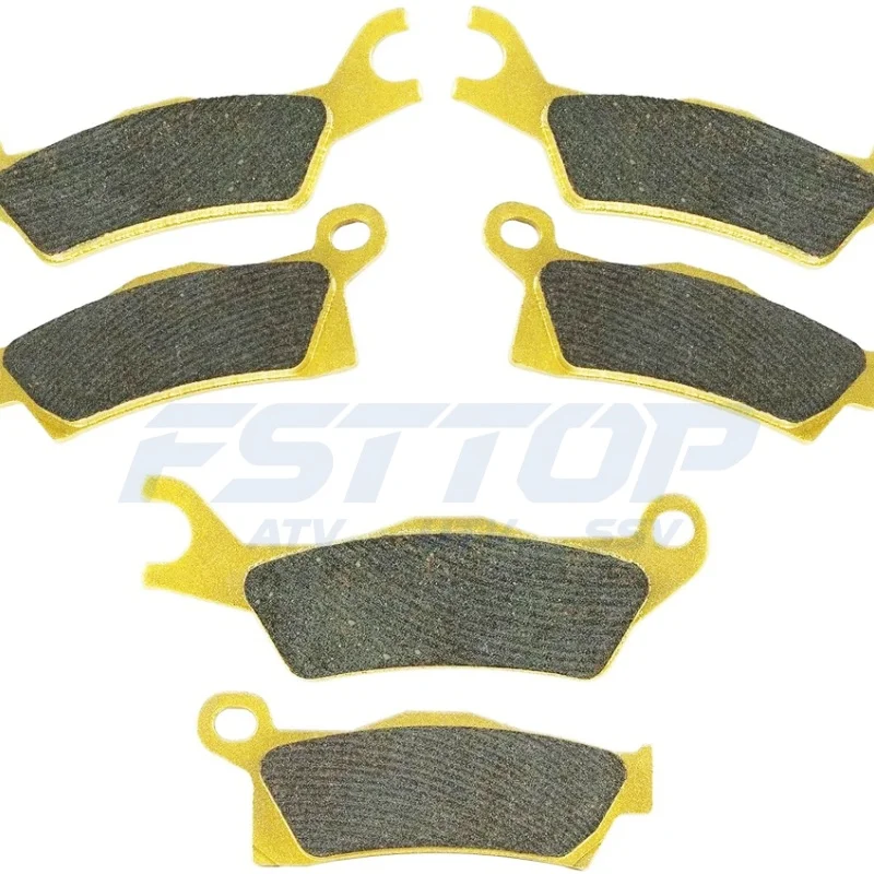 6PCS front and rear brake pad kit for Can Am Outlander450 500 Max 650 800 R 1000 4X4 EFI STD DPS XT ATV Quad 705601014 705601015