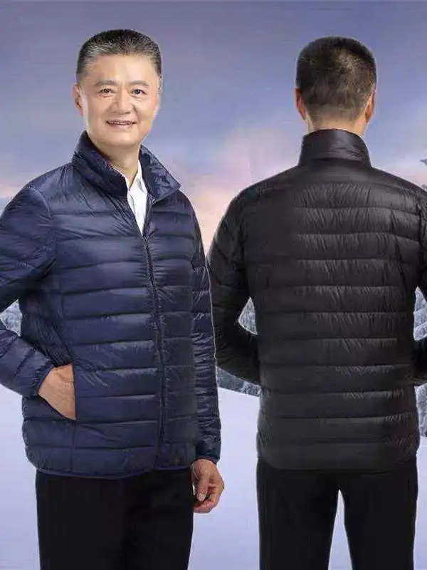 

Lightweight Short Men's down Cotton Jacket Grandpa Coat Warm Standard Fit Outdoor Spring Cotton 100% No Brand Children's Suit...