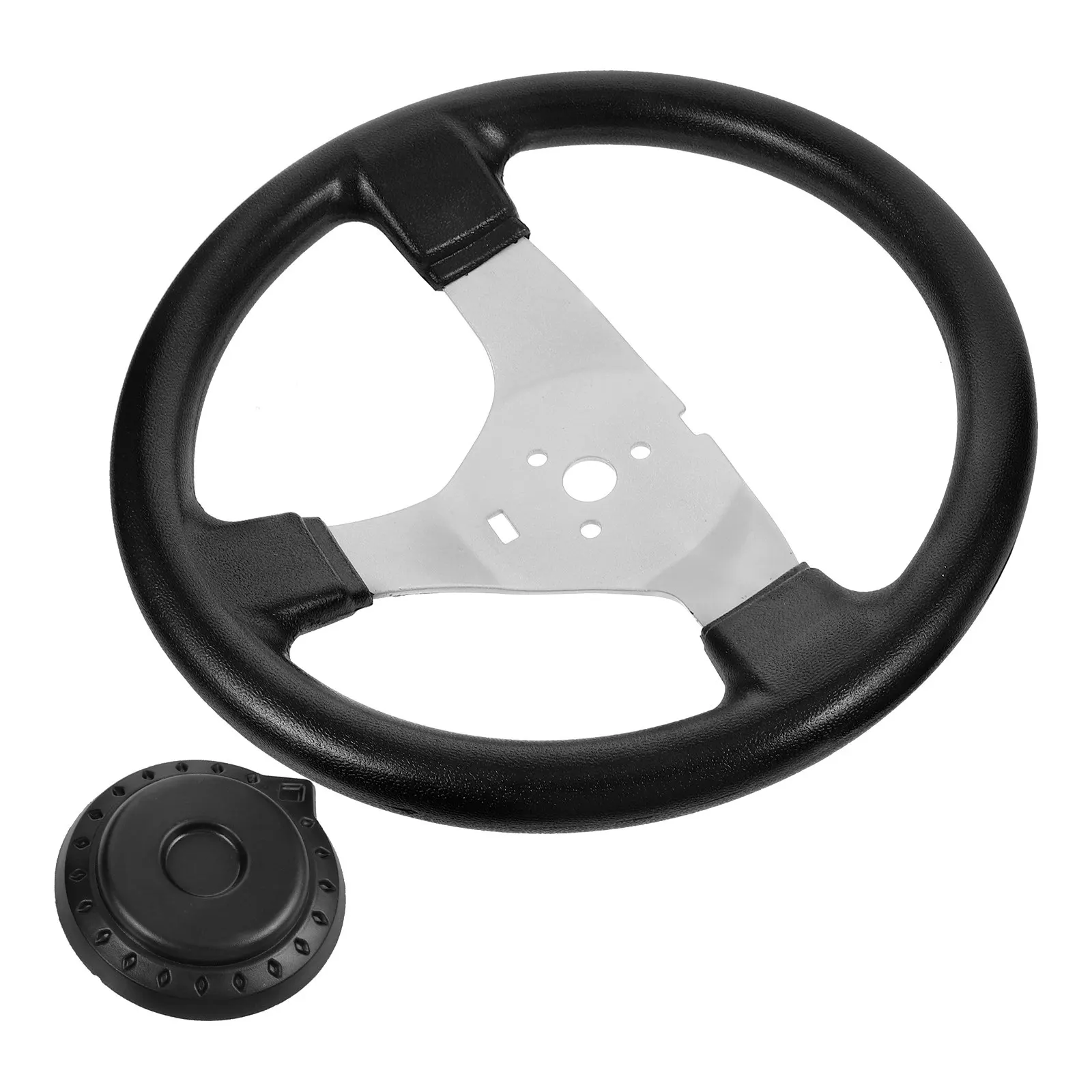 

Kart Steering Wheel PU Material Ergonomic Design for Go Kart Atv Modified Vehicles Replacement Racing Steering Wheel Comfort