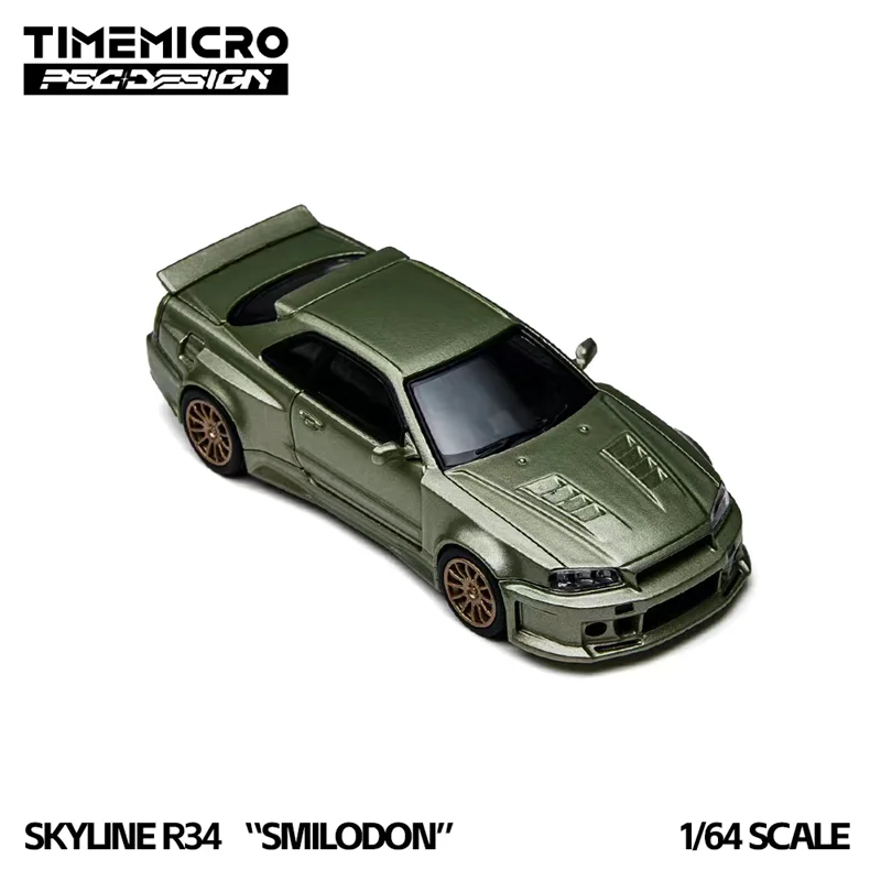 

PreSale TimeMicro × PSC DESIGN 1:64 R34 Smilodon Die-Cast Car Model Miniature Gifts