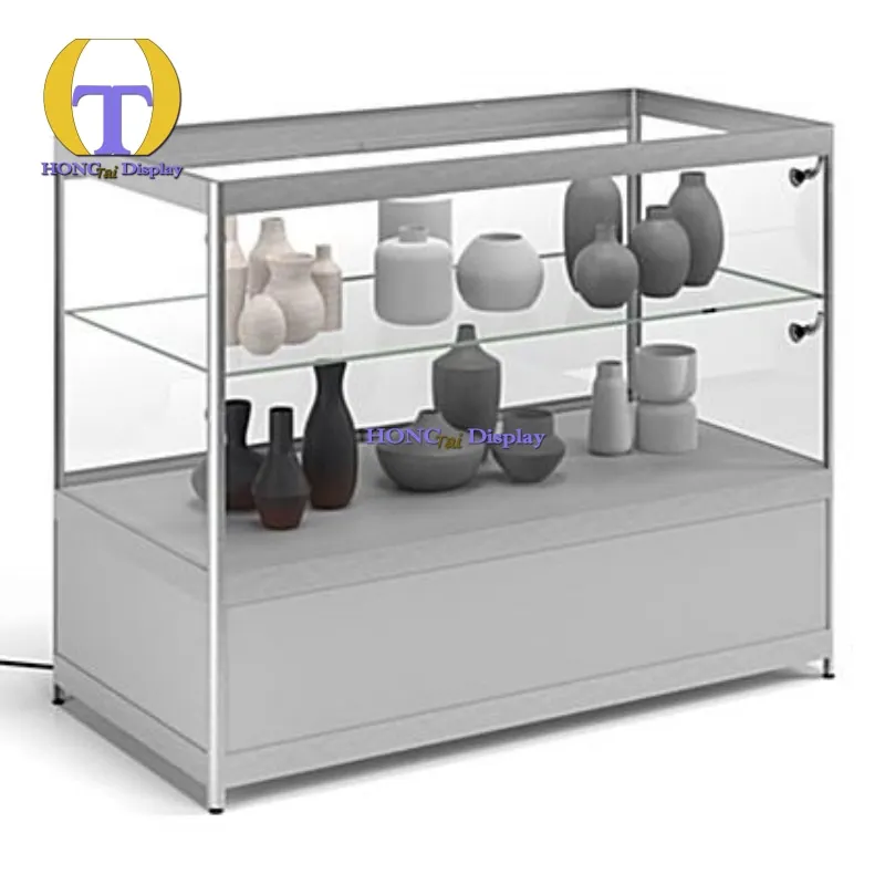 Custom.Convenience Store Display Cabinet LED Lighting Strong Aluminum Frame Retail Shop Showcase Cases Showroom Usage