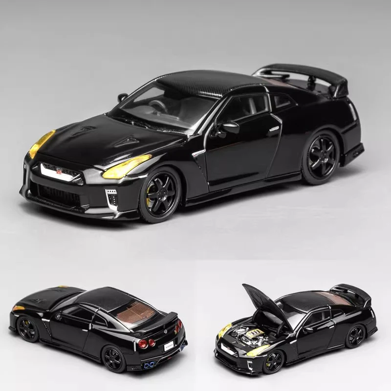 

Масштабная модель автомобиля GT-R (R35) 1:64, имитация из сплава, статическая коллекционная игрушка, подарок, сувенир, украшение
