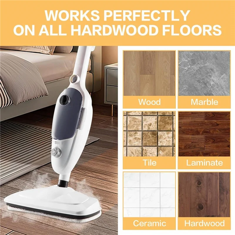 ABPP-4 Packs Replacement Parts Accessories Mop Pads For Gorfanty Steam Mop GF-6610 Washable