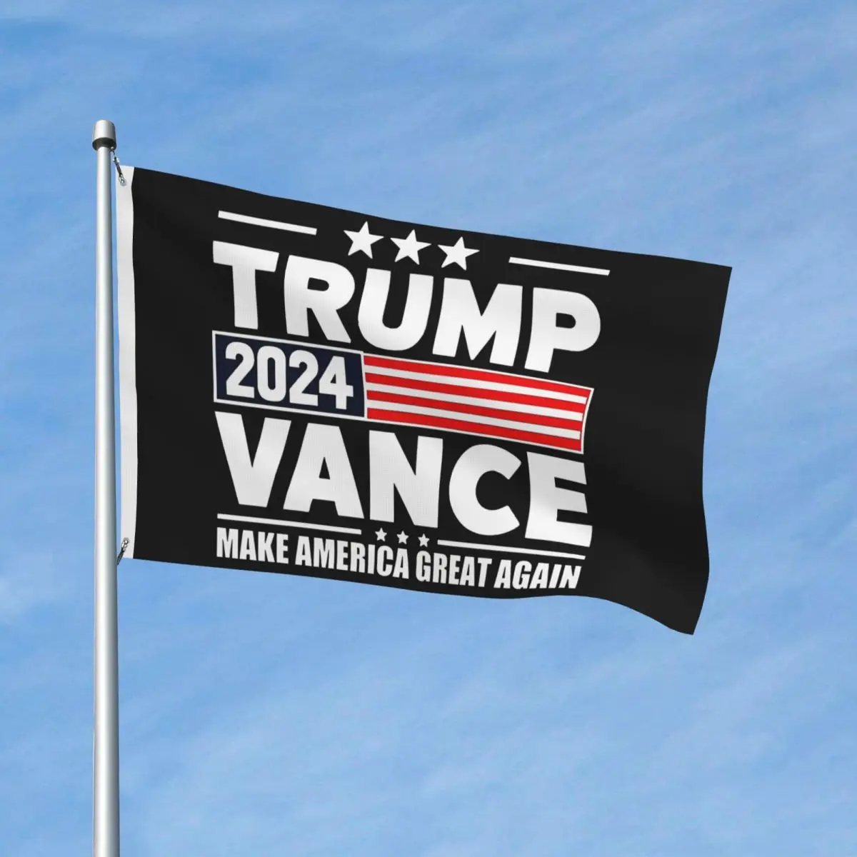 Trump Vance 2024 Flag Fade Proof Outdoor Banner Presidential Election Polyester Hanging Decoration 3x5 FT