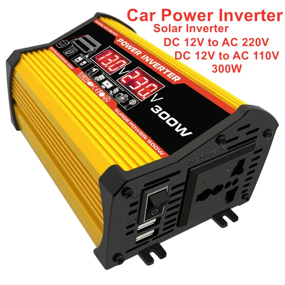 

Converter 12V To 220V /110V 300W Car Solar Power Inverter Computer Transformer Inversor 230V