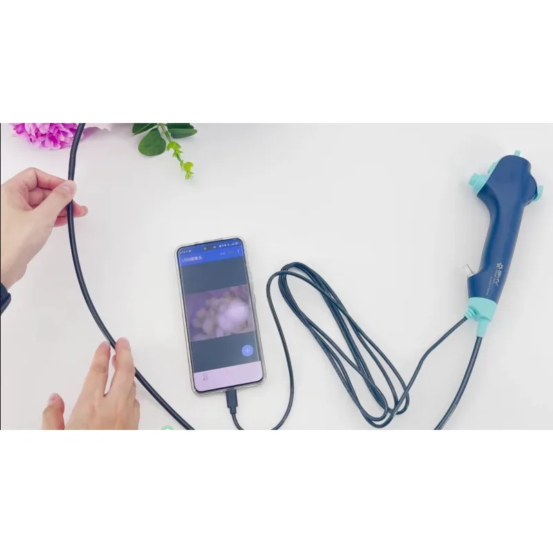 Portable Digital Flexible Disposable Veterinary Bronchoscope Endoscope Reliable Device For Pet Hospital Veterinary Surgical Insp