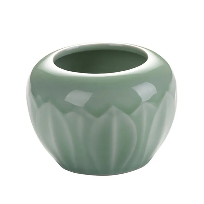 Calligraphy Ink Droplet Ceramic Painting Calligraphy Water Container Porcelain Inkwell Dish Ink Dish Plate