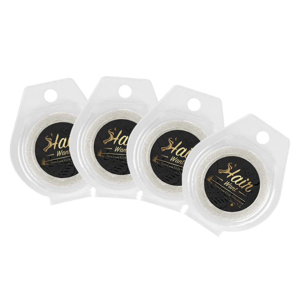 Hair Want Single Sided Weft Tape Roll for Tape Weft Extensions 3 Yards Replacement Hair System Tape for Tape In Extensions Tape
