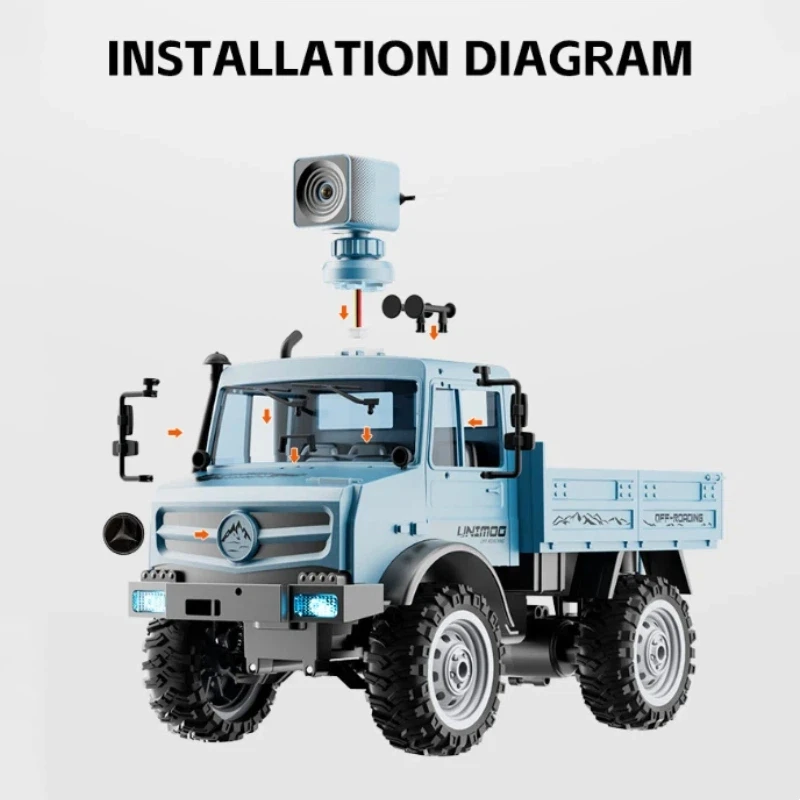 CX002 1:16 مقياس مركبة يتم التحكم بها عن بُعد على الطرق الوعرة سيارة عالية السرعة تسلق التحكم عن بعد سيارة مع كاميرا محاكاة 4WD سباق الانجراف لعبة