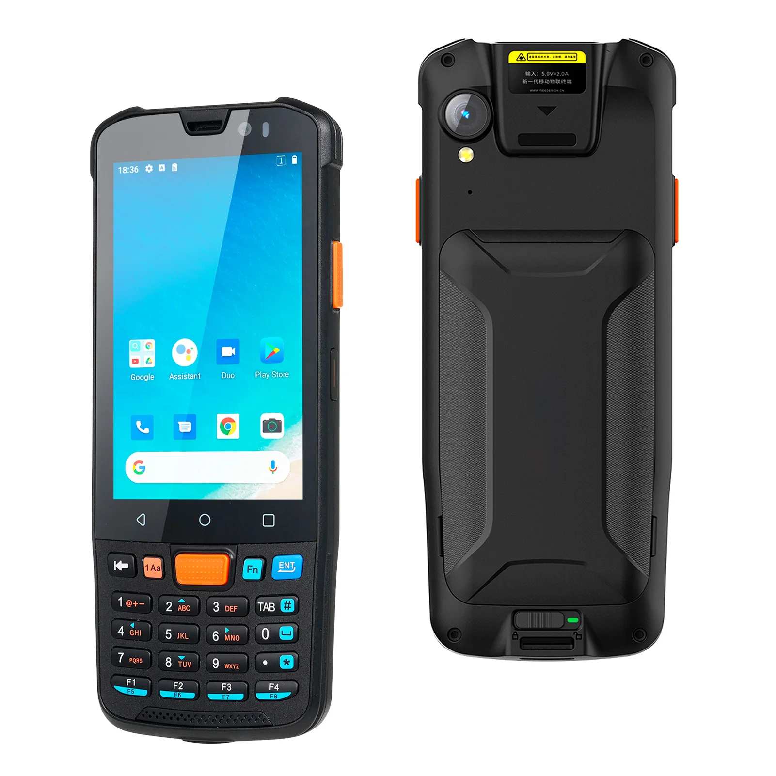 KP36 Android 11.0 Handheld Mobile PDA Terminal Machine 4 inch Touchscreen Data Collector Inventory Machine NFC 4G WiFi 1300W Cam