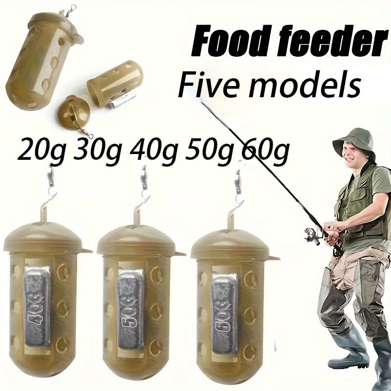 Cylindrical Fishing Bait Cage, Ventilation Holes - Fast Sinking Design for Wet and Dry Bait, Anti-Current Design, European Carp Fishing Bait Cage - Mixed Colors, Fishing Accessories, Cylindrical Shape, Earthworm Bait Cage, Durable Plastic, Fishing Bait Dispenser, Fishing Tools view 2
