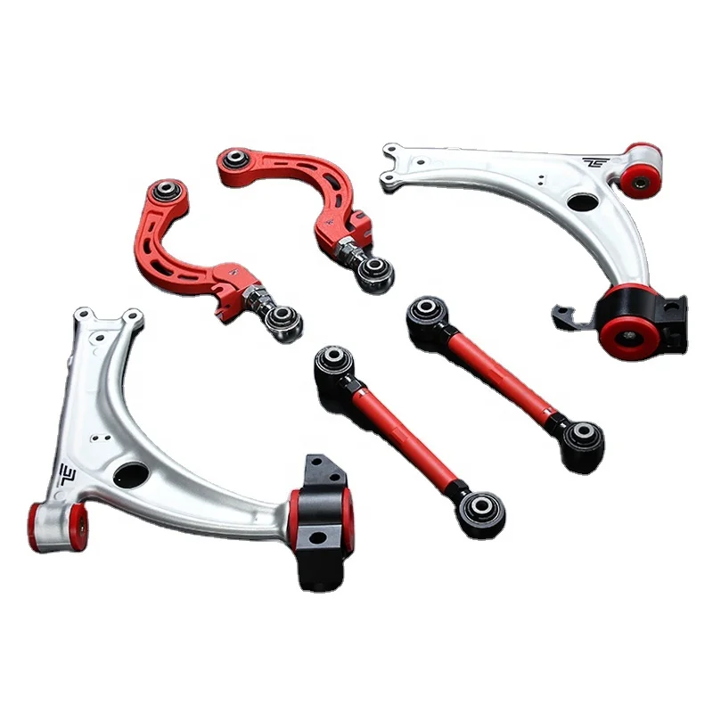 LVTU Adjustable Rear Control Arm Camber Kit For Volkswagen Golf MK6 GTI Sagitar Magotan For Passat Featuring (L&R) Aluminium