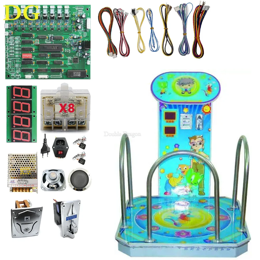 

Arcade Machine Children's Hammer Cockroach Hitting Forest Guard Frog Jump Hamster Game Board Kit With Time Score Display