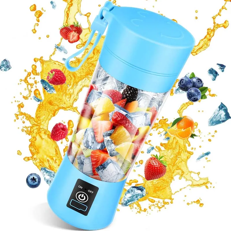 ホット販売ポータブルパーソナルジューサーカップ家庭用ミニフレッシュフルーツミキサーUSB充電式電気Portatilスムージーブレンダー