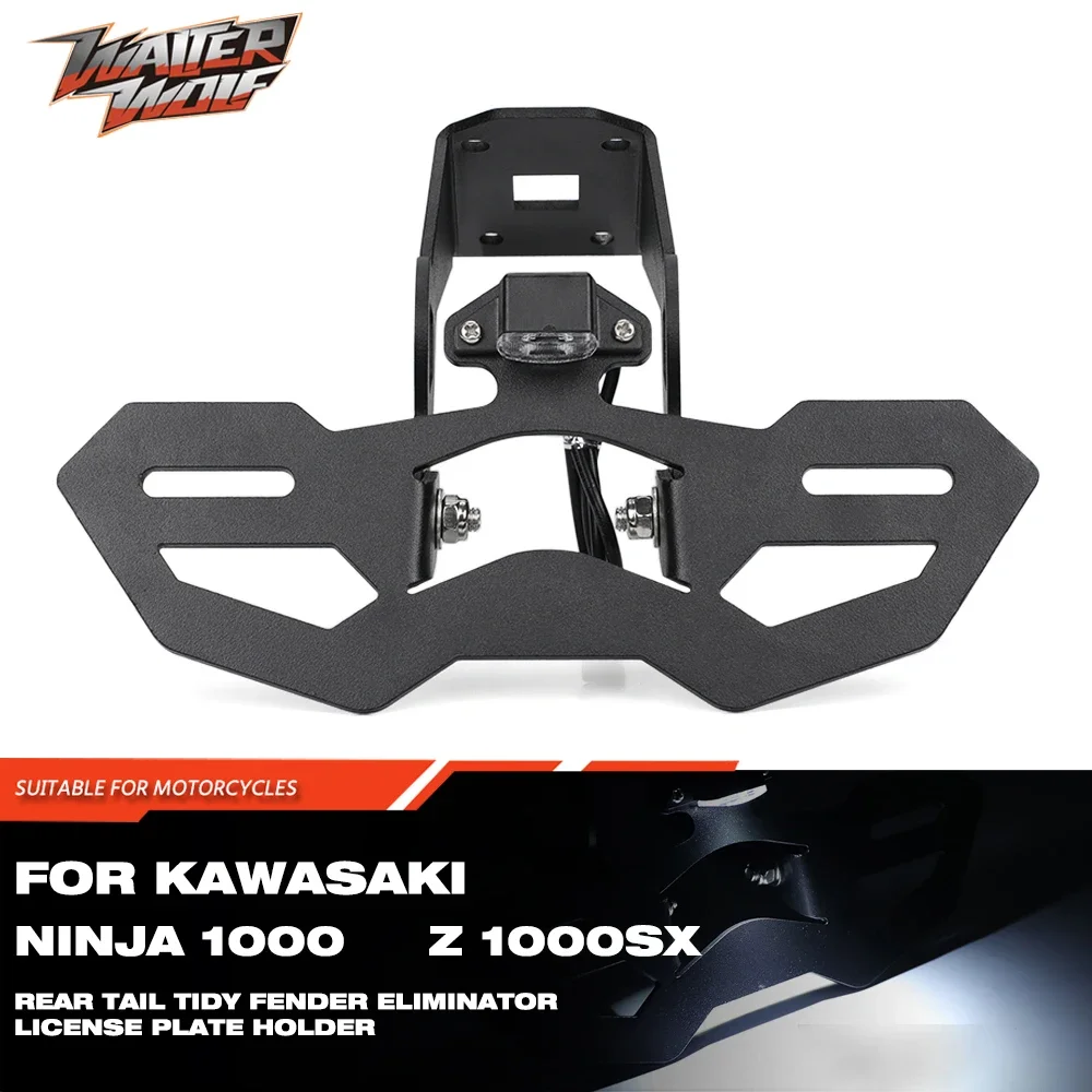 

Rear Tail Tidy Registration Plate Holder For KAWASAKI Z1000 SX NINJA 1000 KLE KLZ VERSYS 650 Motorcycle Fender License Eliminato