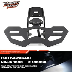 Rear Tail Tidy Registration Plate Holder For KAWASAKI Z1000 SX NINJA 1000 KLE KLZ VERSYS 650 Motorcycle Fender License Eliminato